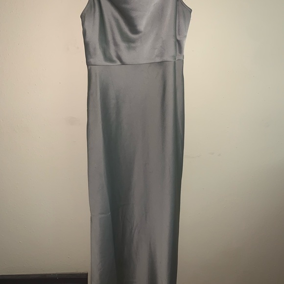 BHLDN Cowl Neck Dress- “Cali Satin Charmeuse Midi Dress” - Picture 4 of 5